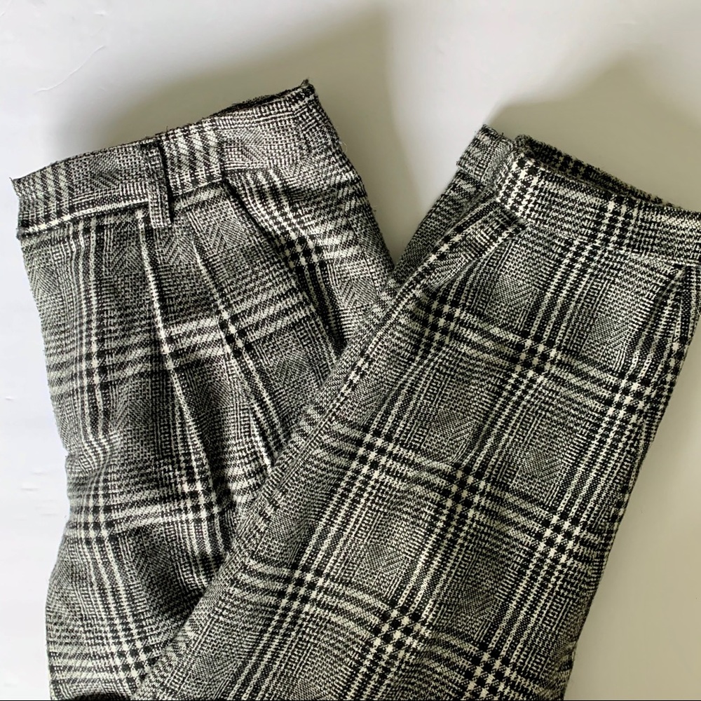 Plaid Pants - Forever 21